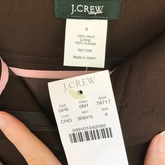 J.Crew wool pencil skirt