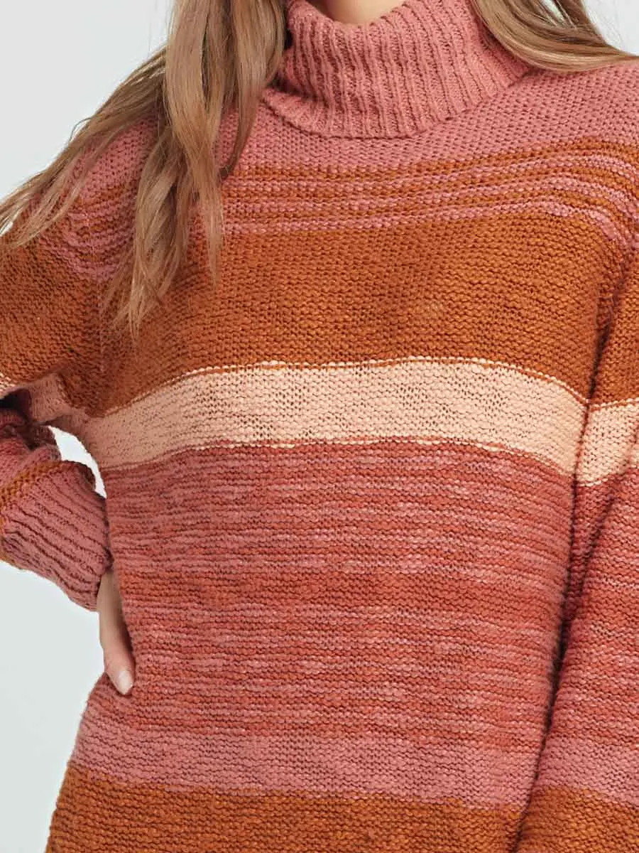 Jetsetter Sweater Dress in Serape Stripe