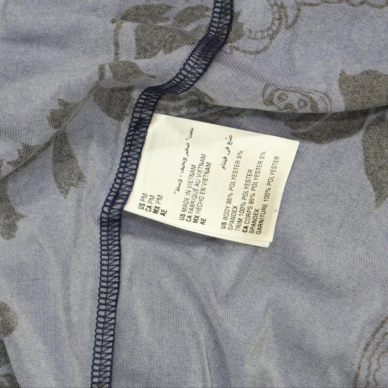 Jm Collection Womens Petite Holiday Blossom Shift Dress Intrepid Blue Combo PM