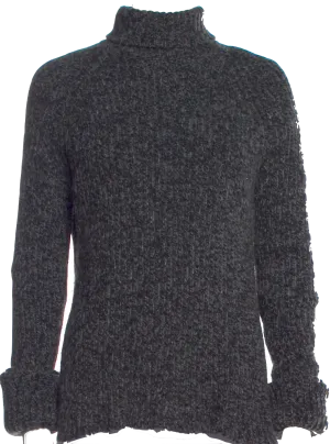 Joseph London. Grey Wool Turtleneck Sweater