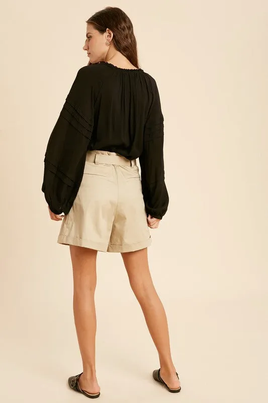 JULIET TASSEL BODYSUIT BLACK