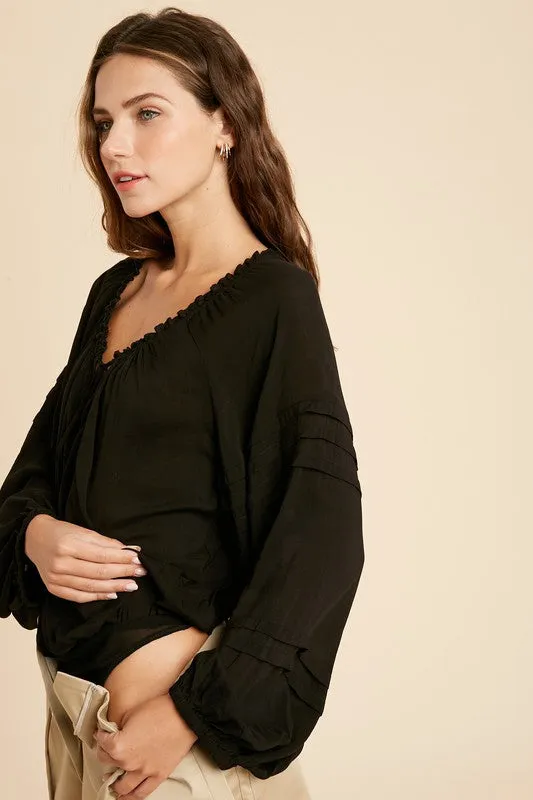 JULIET TASSEL BODYSUIT BLACK