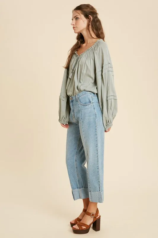 JULIET TASSEL BODYSUIT GREEN