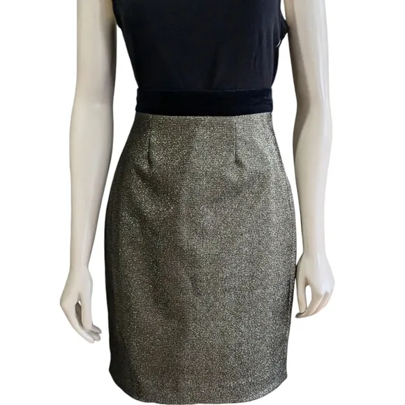 Just Cavalli Metallic Gold Skirt Size 6