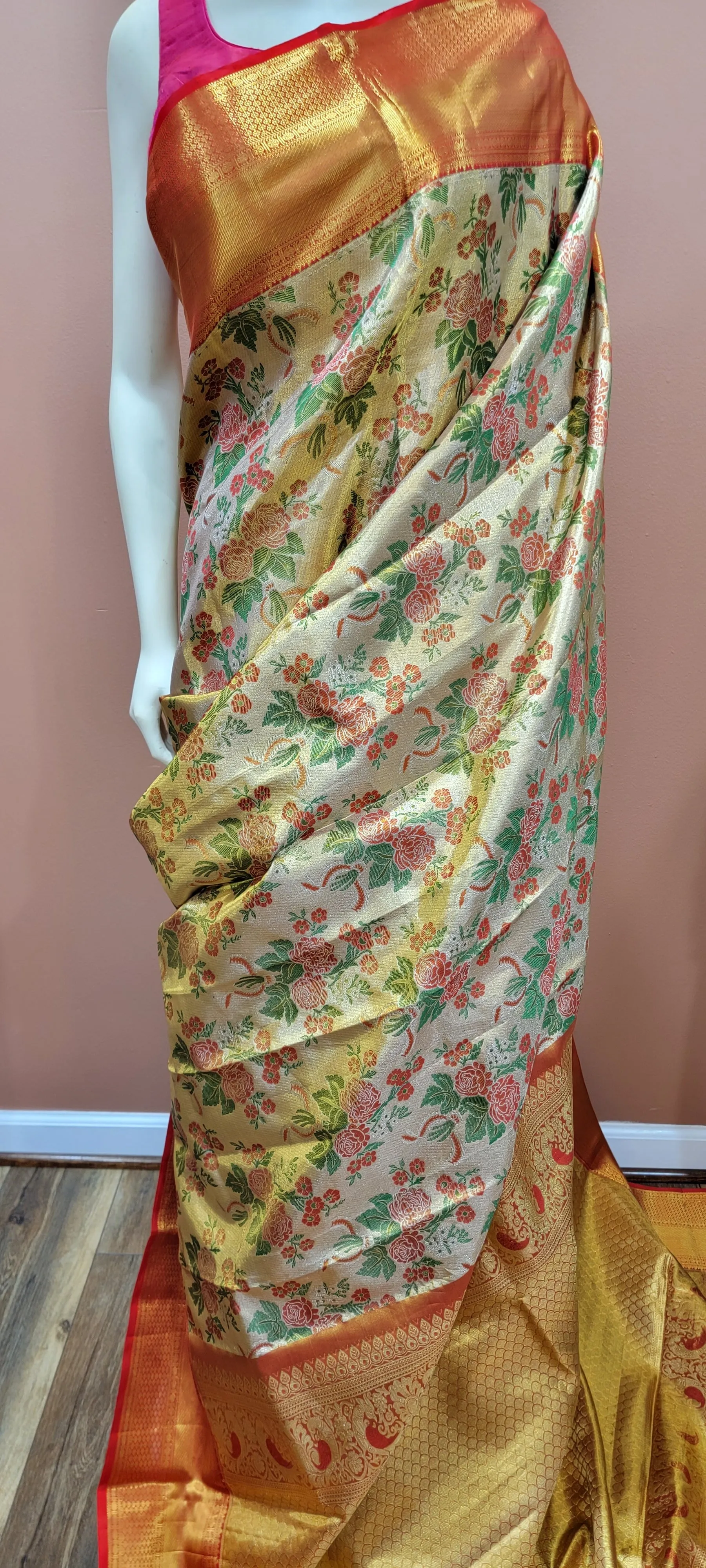 Kanchi 1 gram Gold Zari Saree Collection