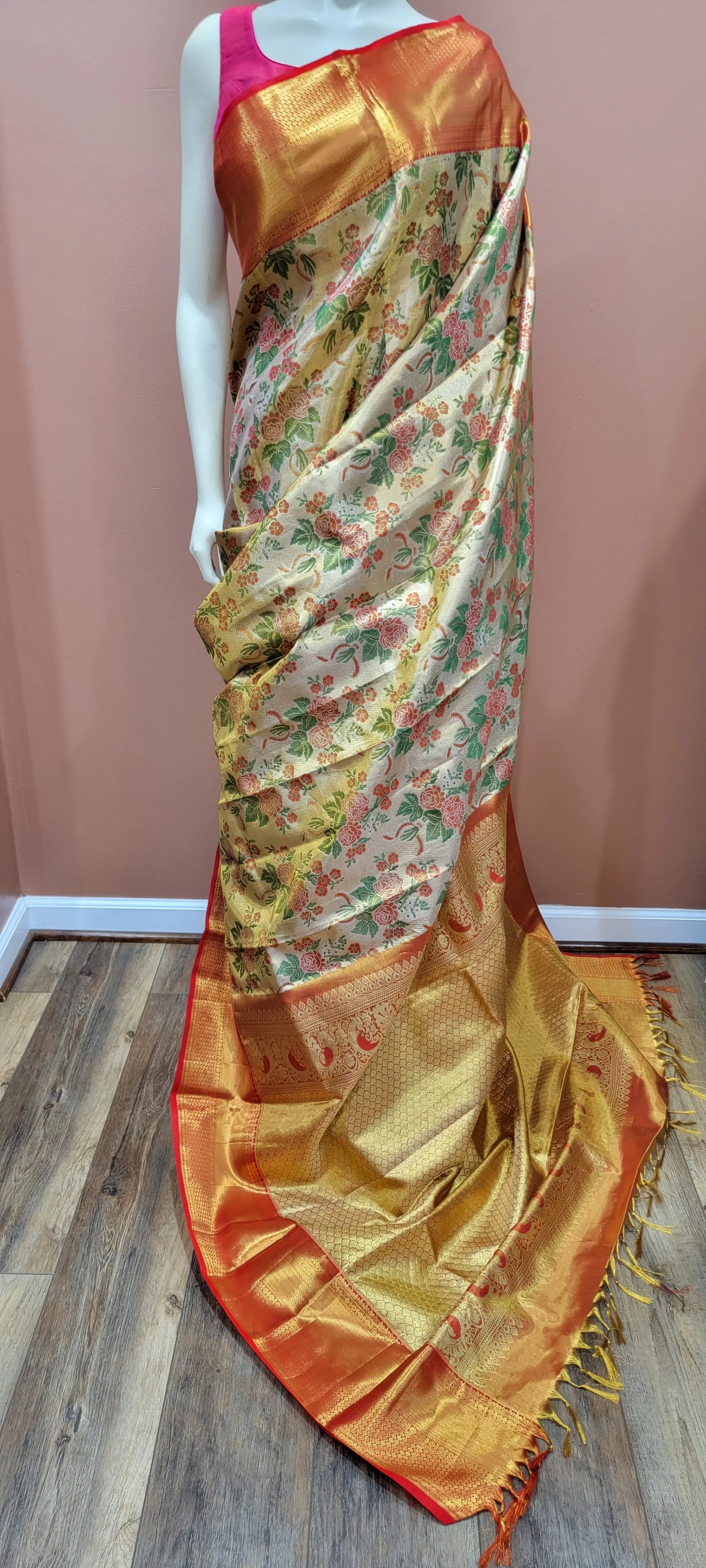 Kanchi 1 gram Gold Zari Saree Collection