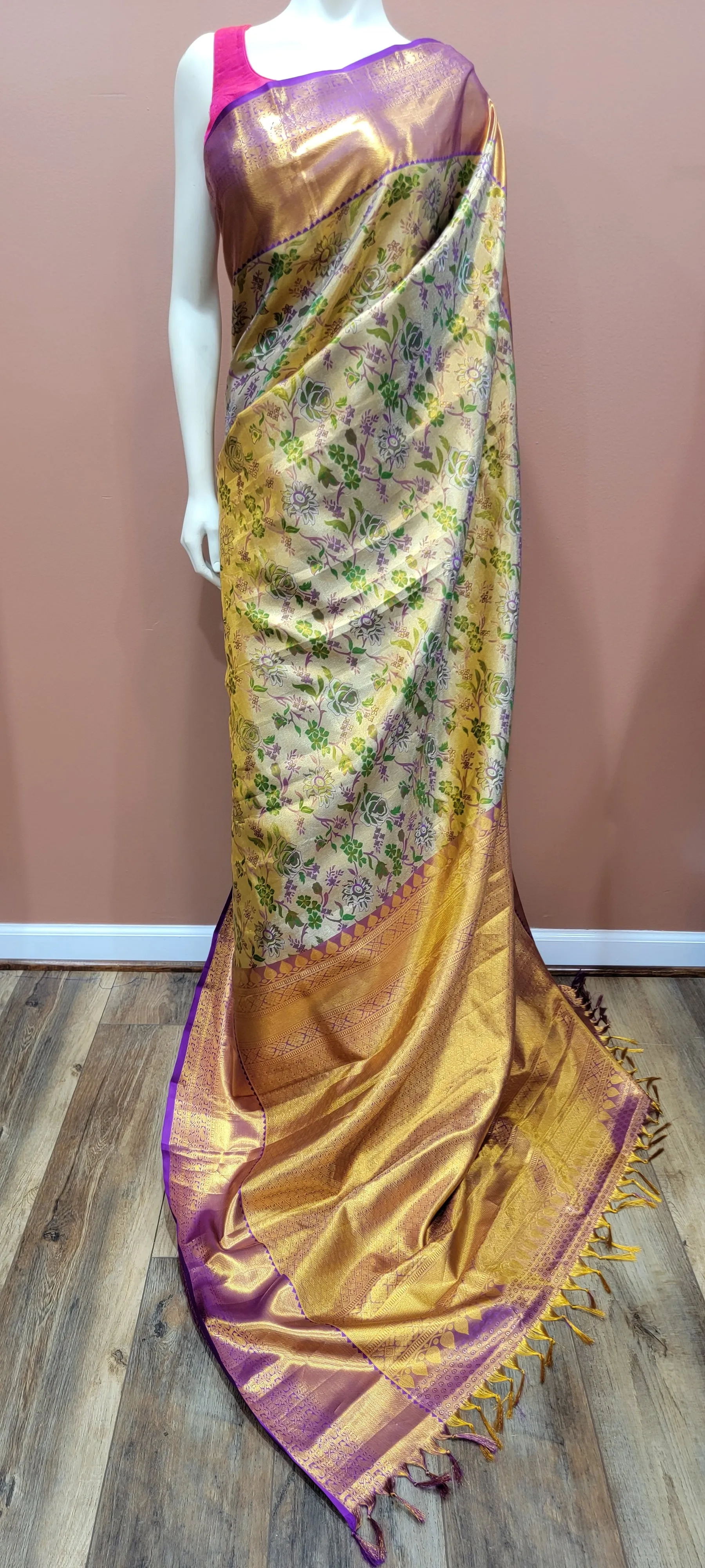 Kanchi 1 gram Gold Zari Saree Collection
