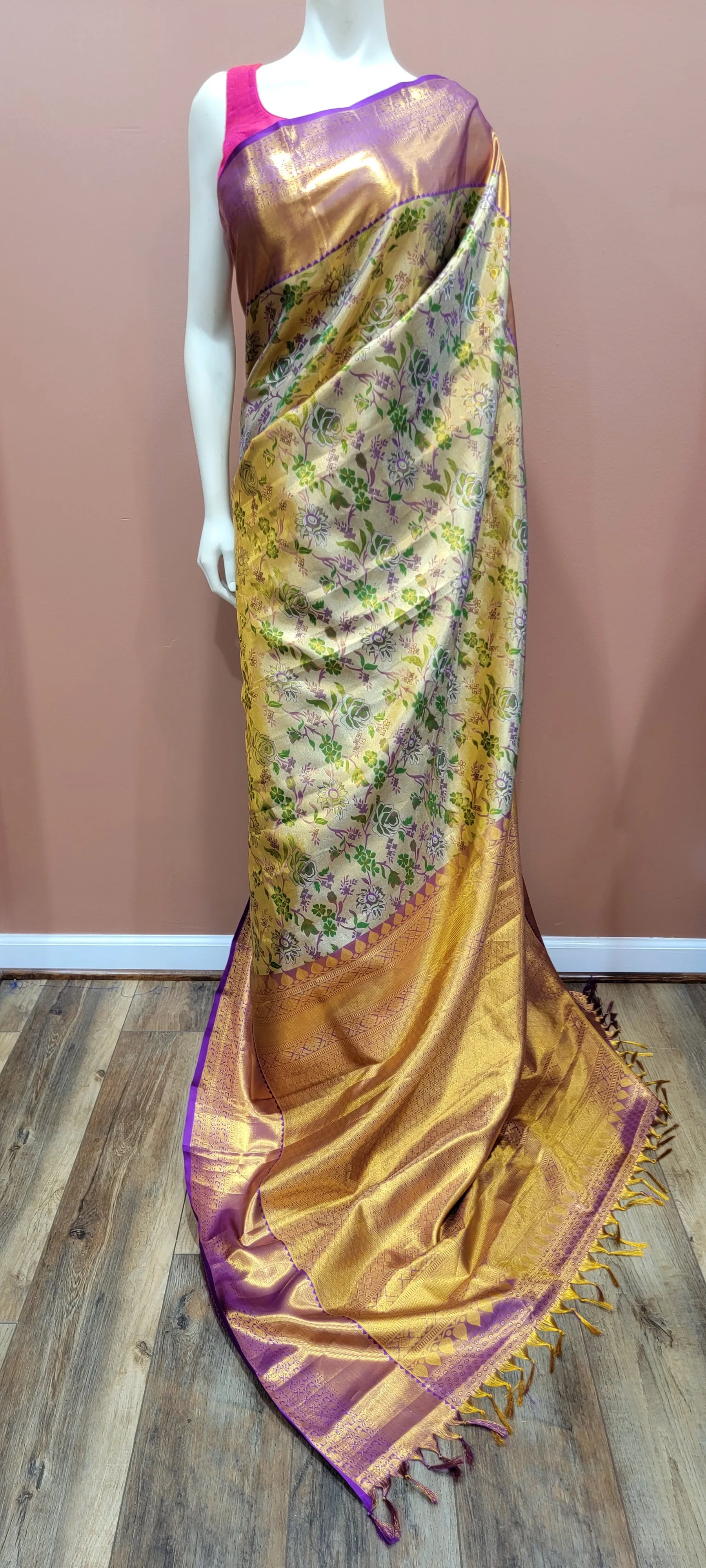 Kanchi 1 gram Gold Zari Saree Collection
