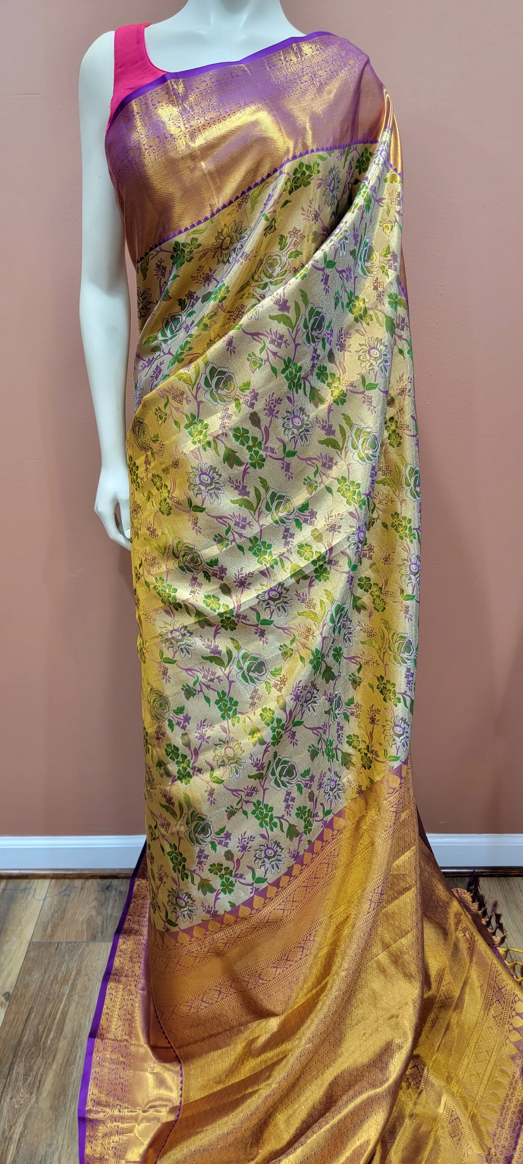 Kanchi 1 gram Gold Zari Saree Collection