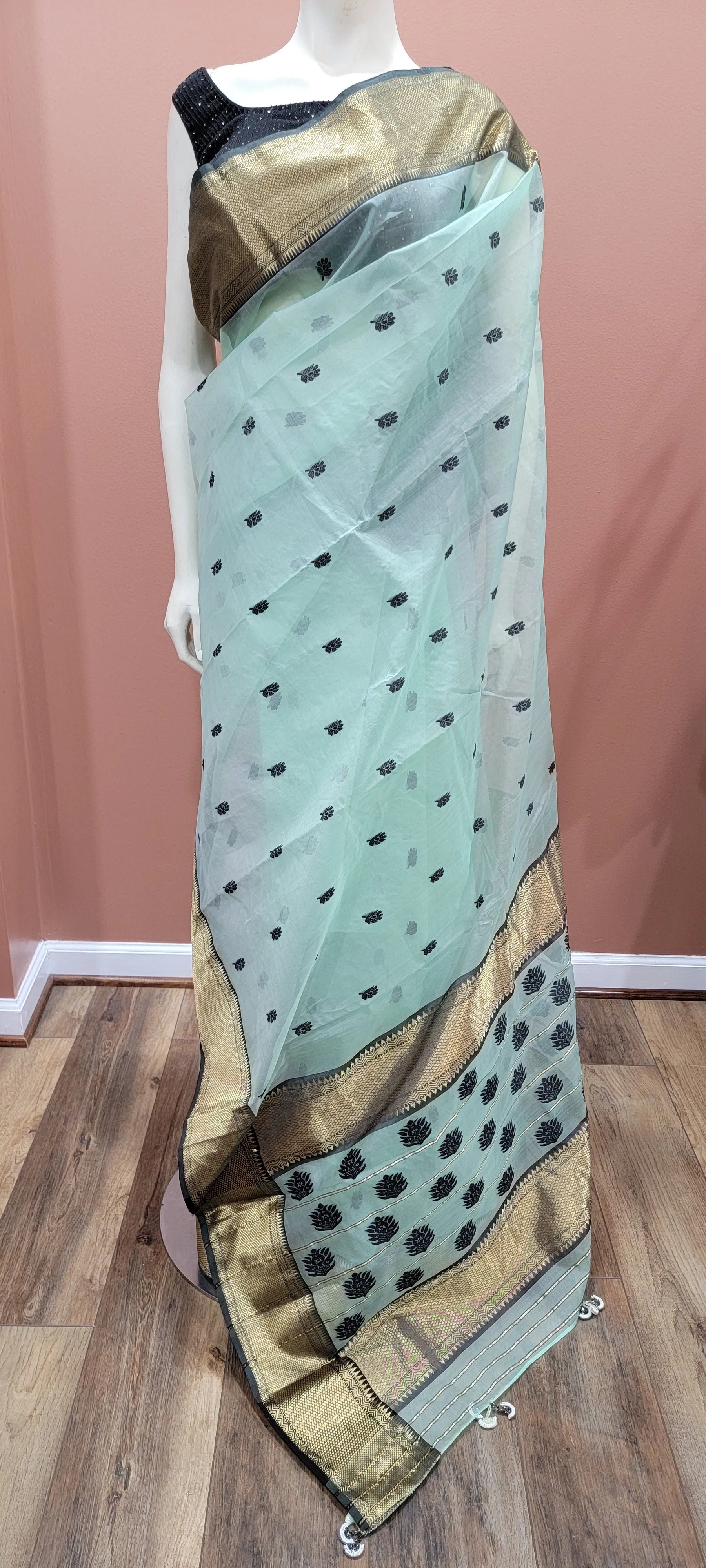 Katan Chanderi Silk Saree