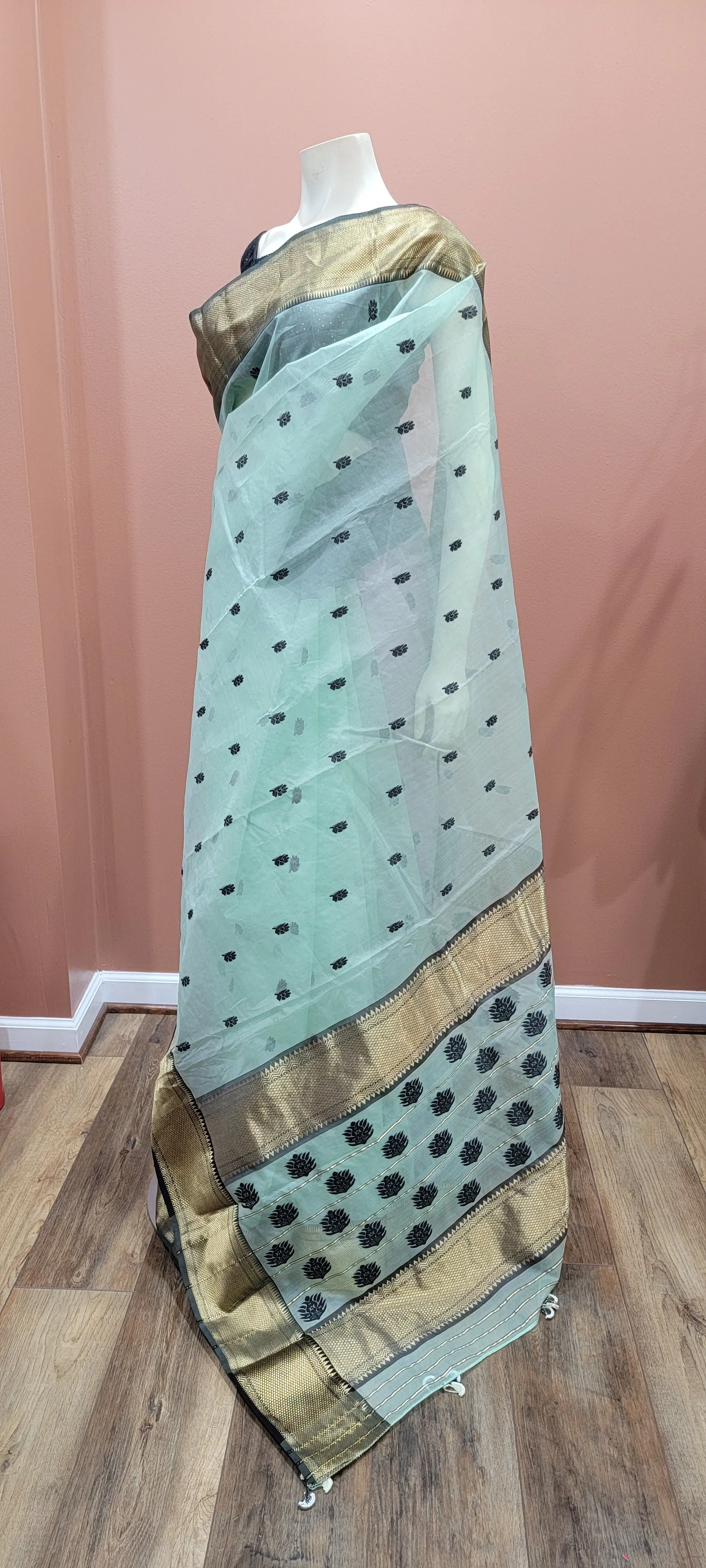 Katan Chanderi Silk Saree