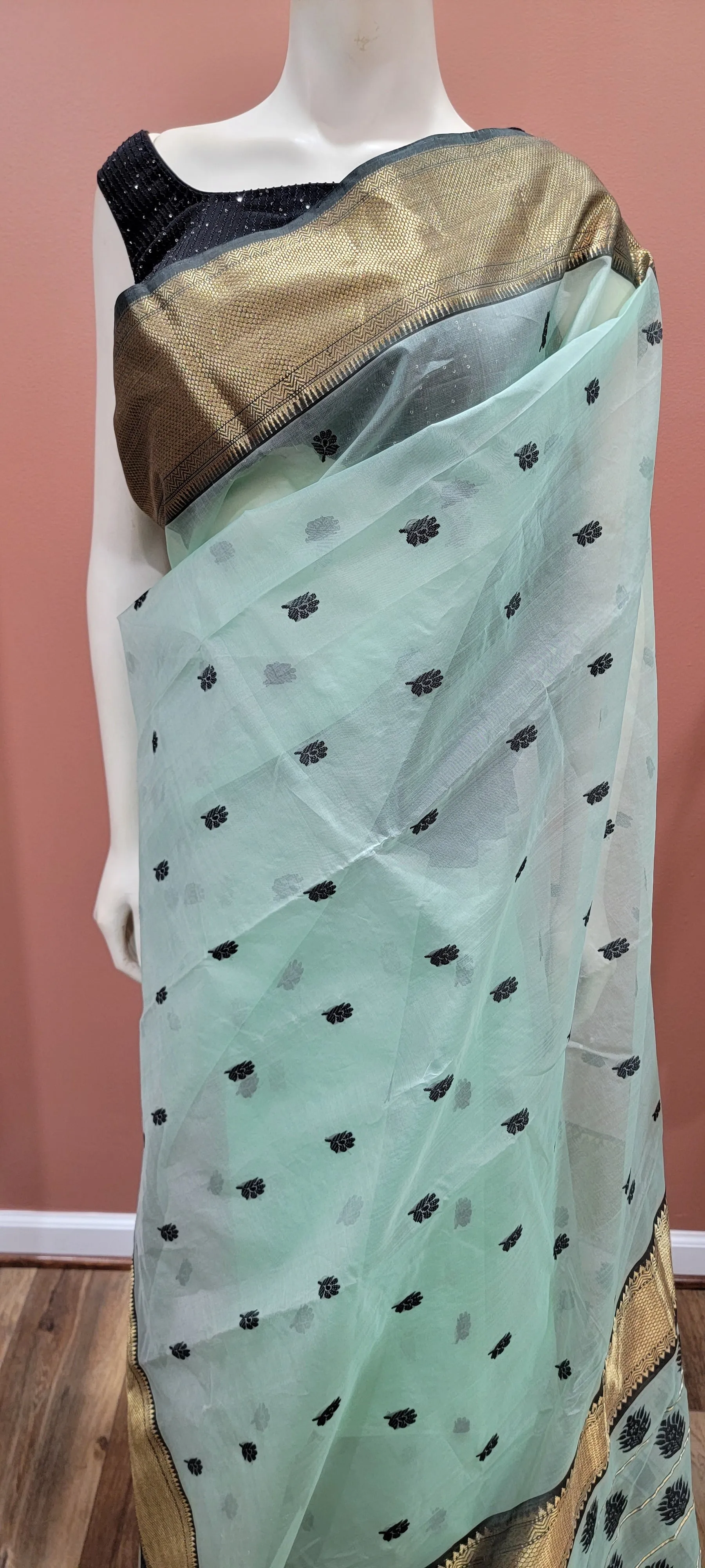Katan Chanderi Silk Saree
