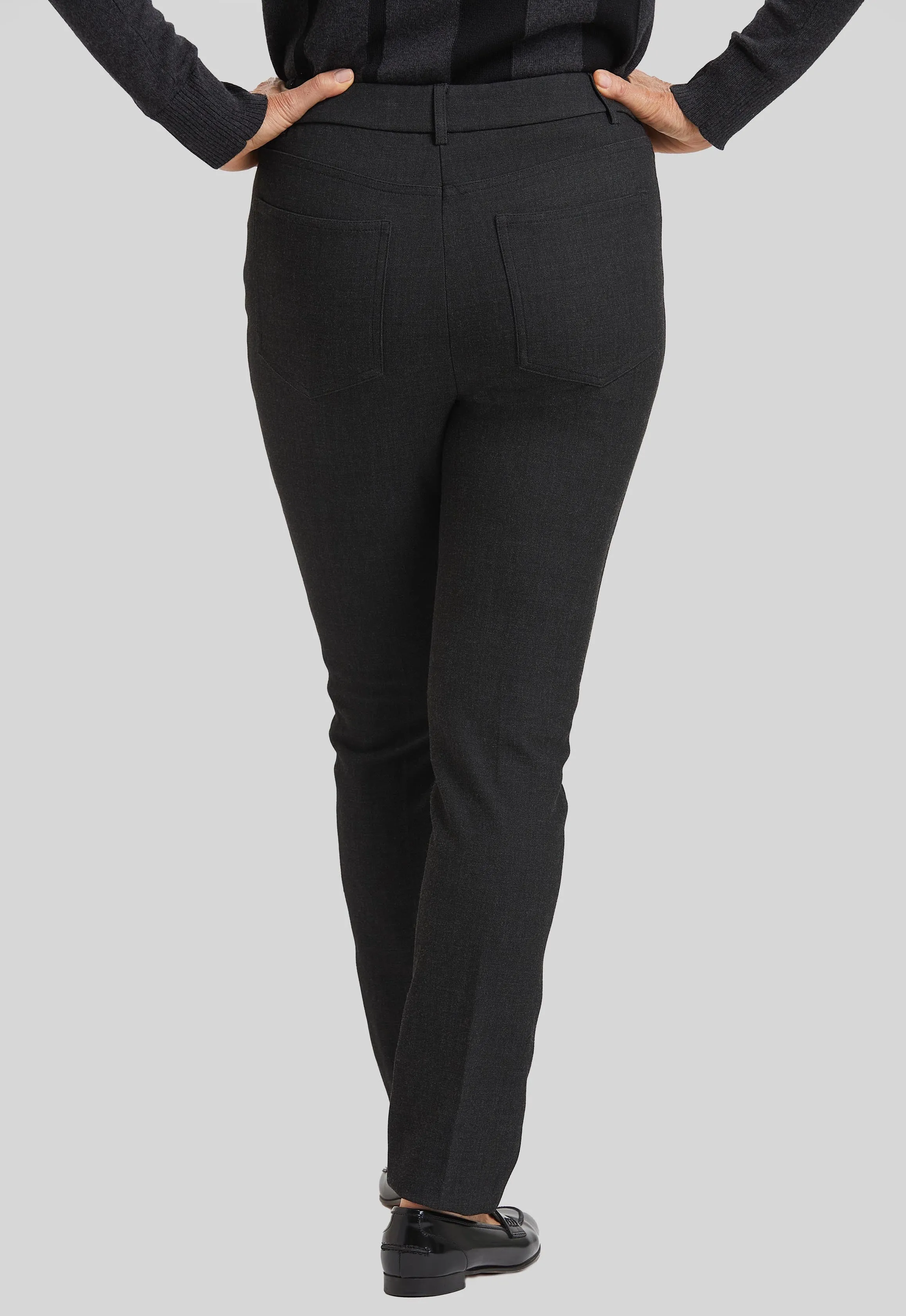 Kendra Slim Elastic Waist Pant- Iconic Twill- FINAL SALE