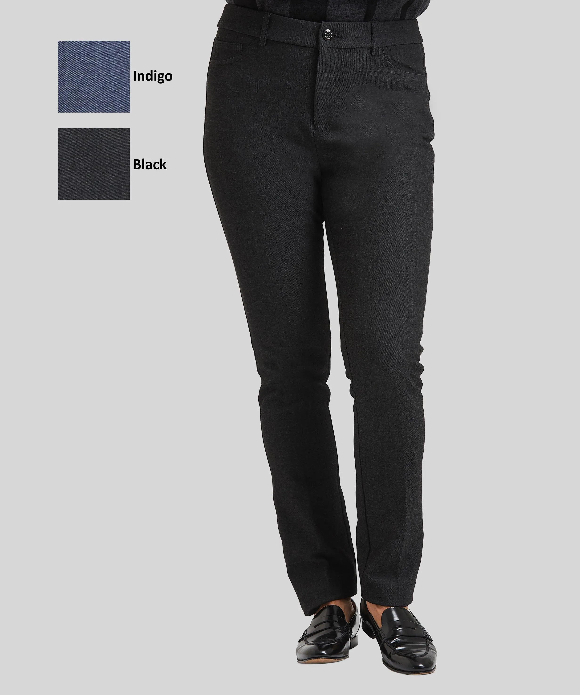 Kendra Slim Elastic Waist Pant- Iconic Twill- FINAL SALE