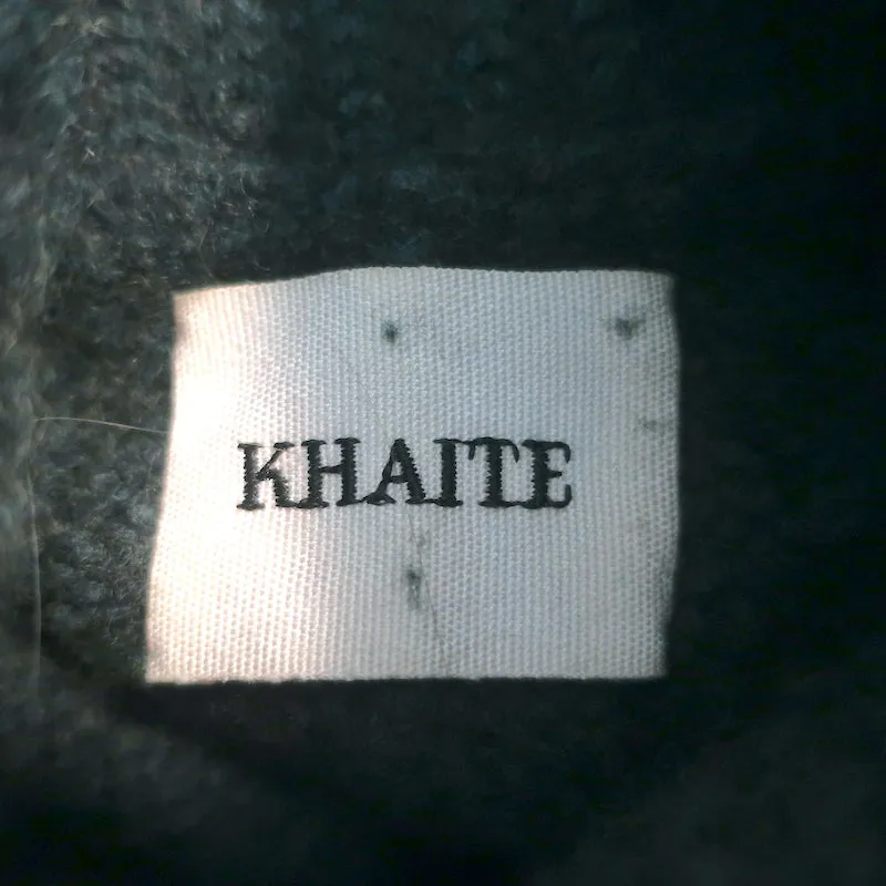 Khaite Wallis Cashmere Turtleneck Sweater Dark Green Size Medium