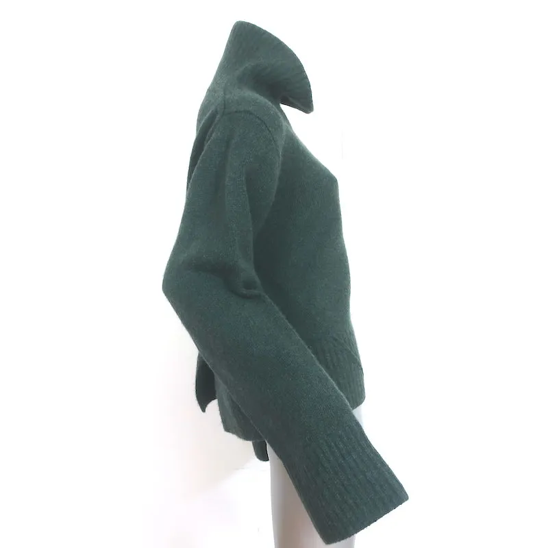 Khaite Wallis Cashmere Turtleneck Sweater Dark Green Size Medium