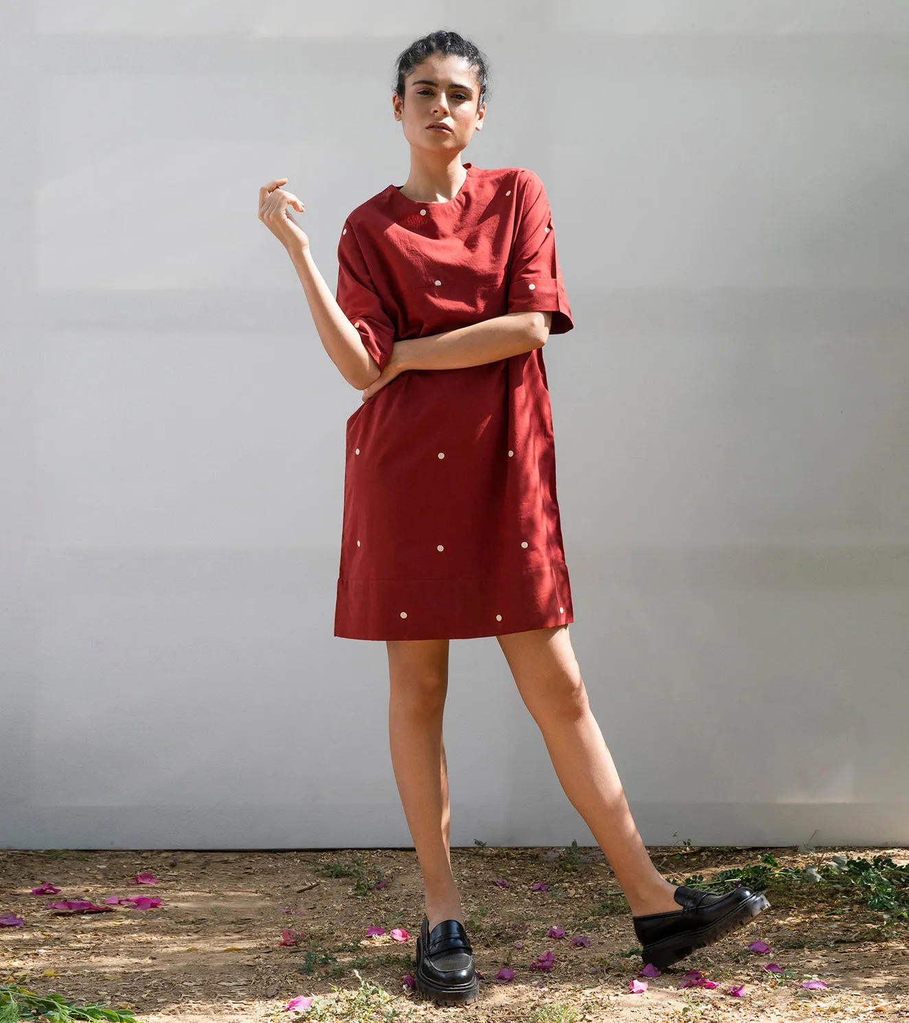 Khara Kapas Maple Shift Dress