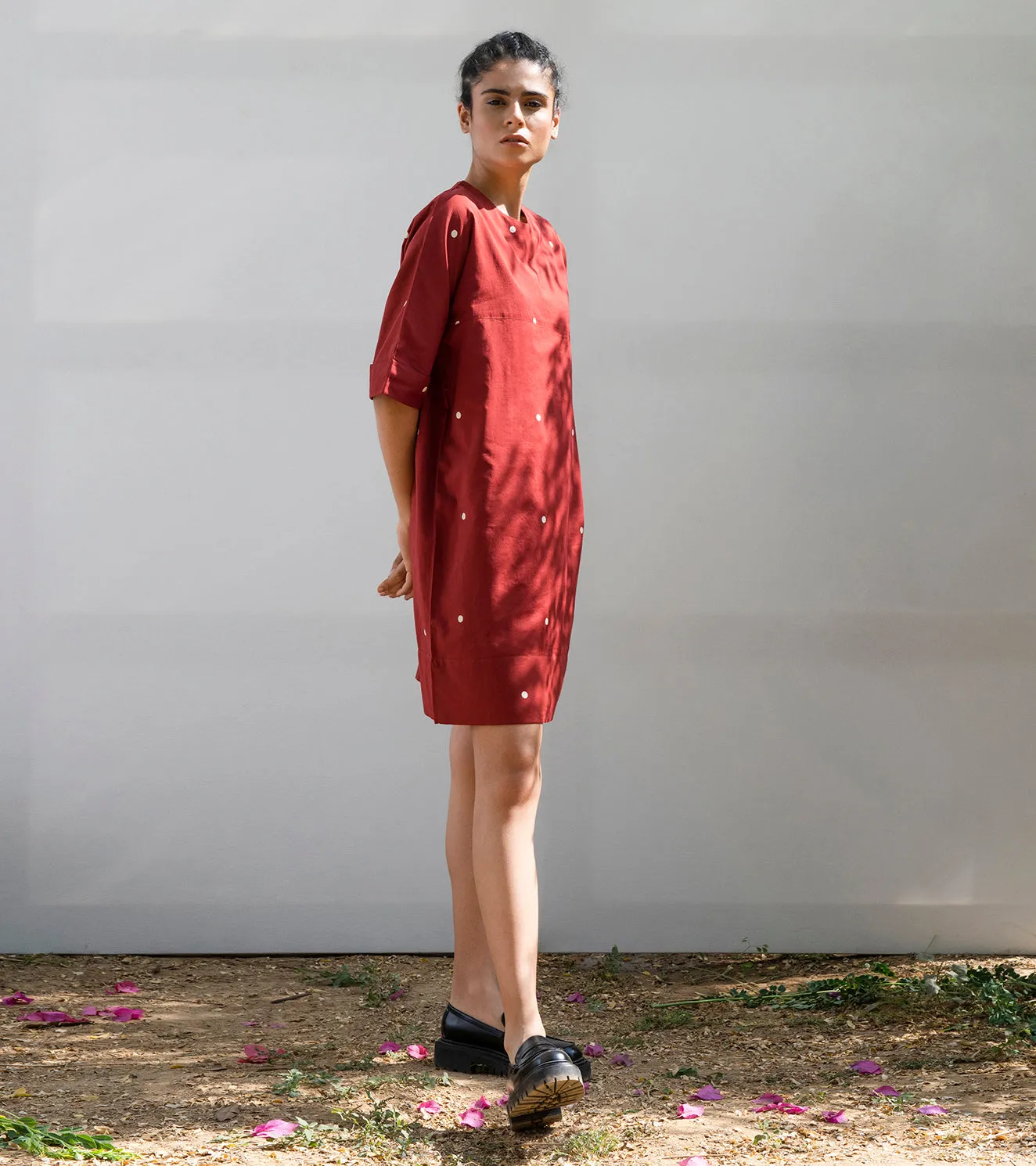 Khara Kapas Maple Shift Dress