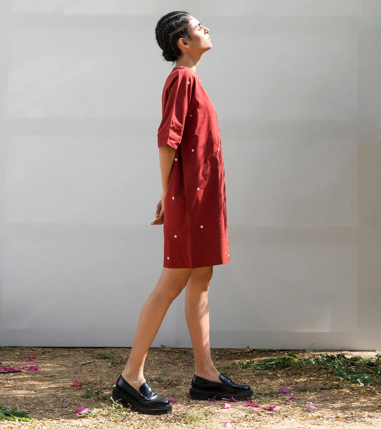 Khara Kapas Maple Shift Dress
