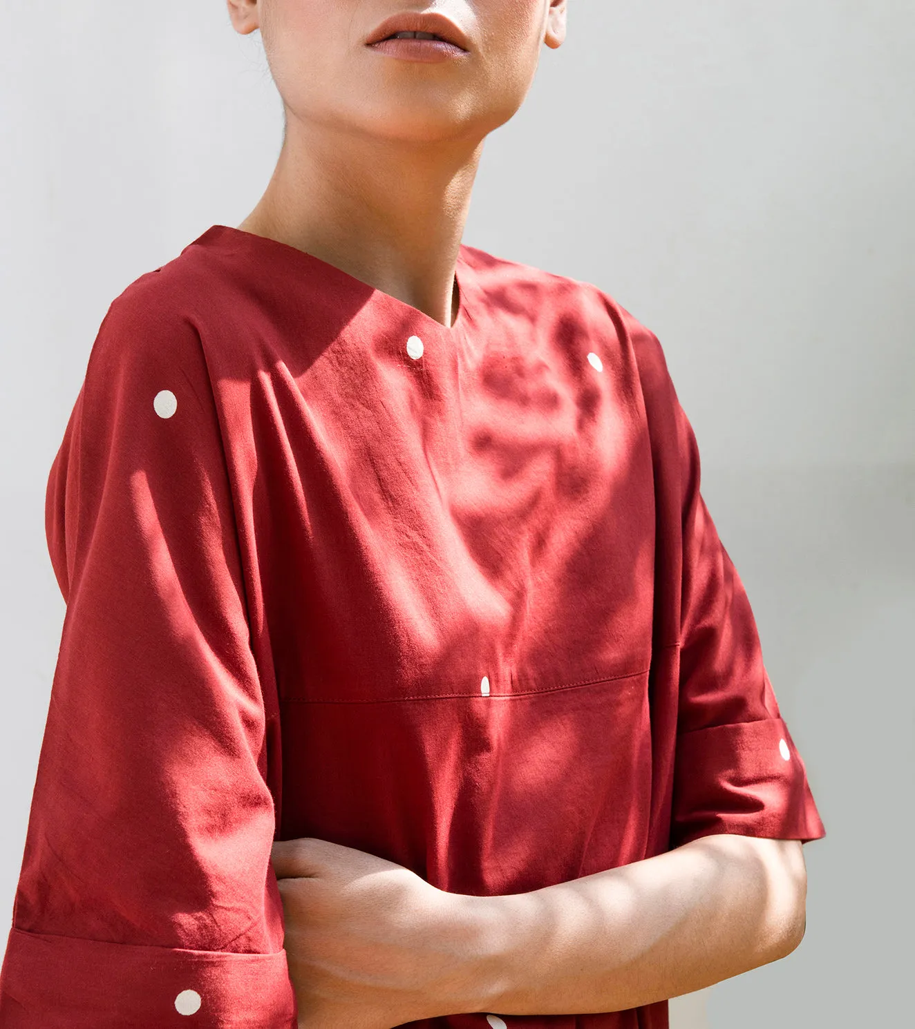 Khara Kapas Maple Shift Dress