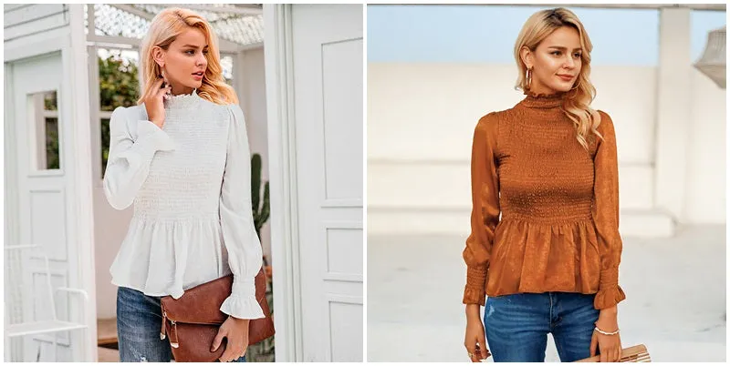 Kind Day Ruffle Blouse - Orange