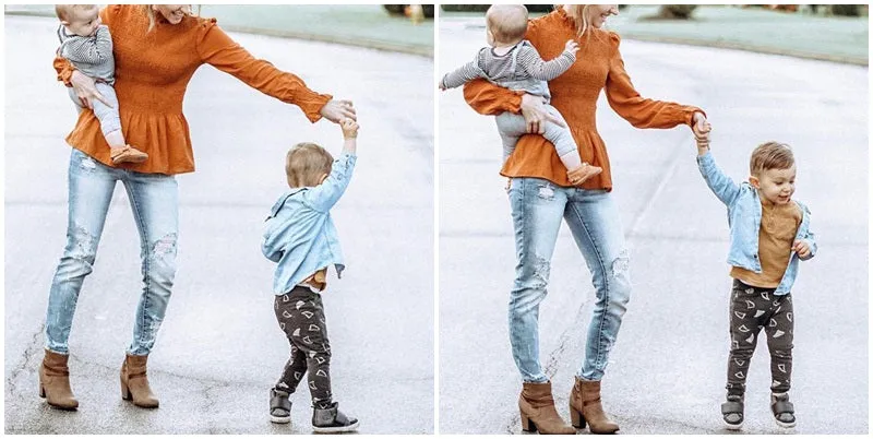 Kind Day Ruffle Blouse - Orange