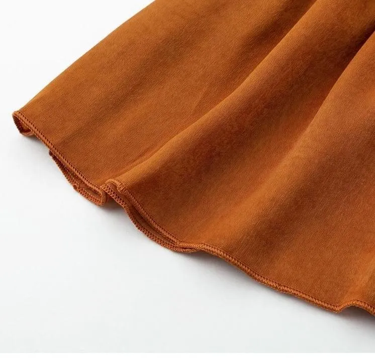 Kind Day Ruffle Blouse - Orange
