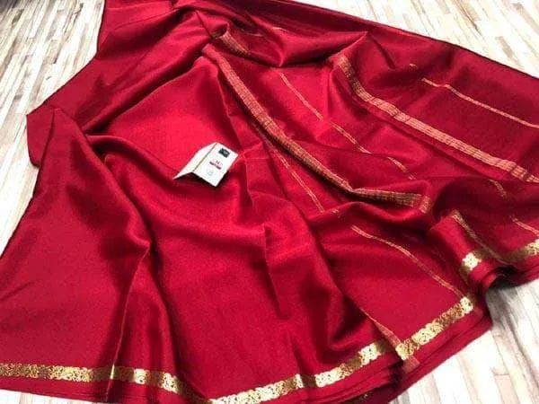 KSIC Grade Mysore Crepe Silk Sarees (80 GSM)