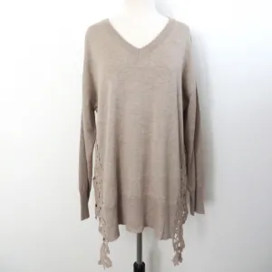 Lace Insert Sweater