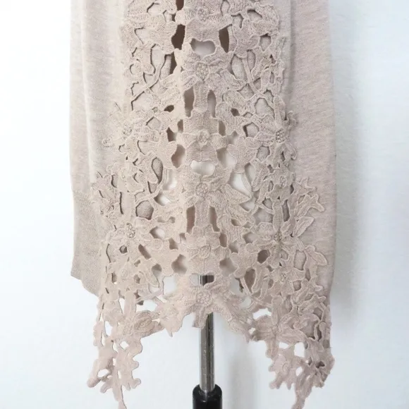 Lace Insert Sweater