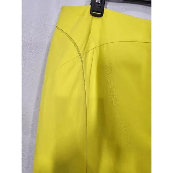 Lafayette 48 Yellow Pencil Skirt Size 14