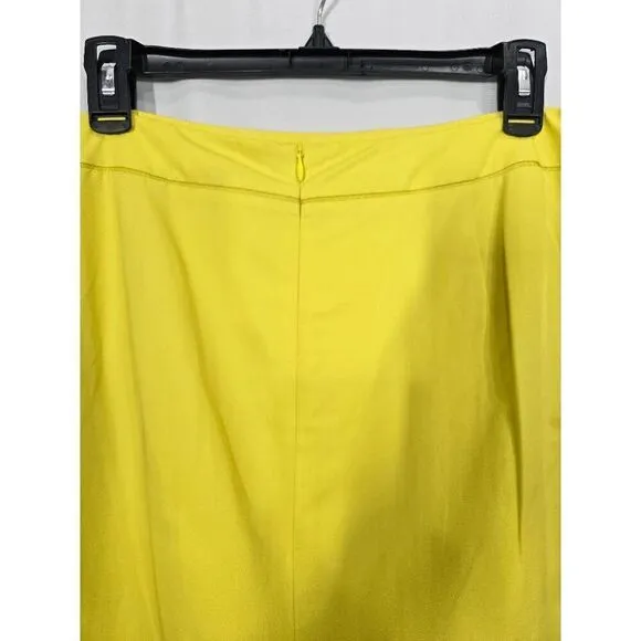 Lafayette 48 Yellow Pencil Skirt Size 14
