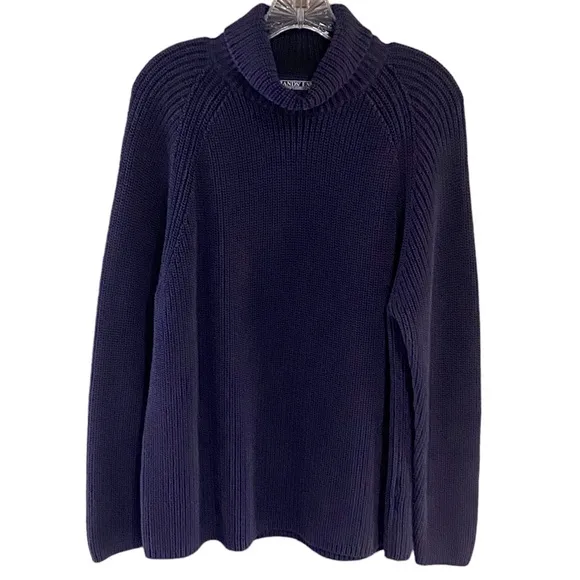 Land’s End Long Sleeve Cotton Pullover Sweater Size XL