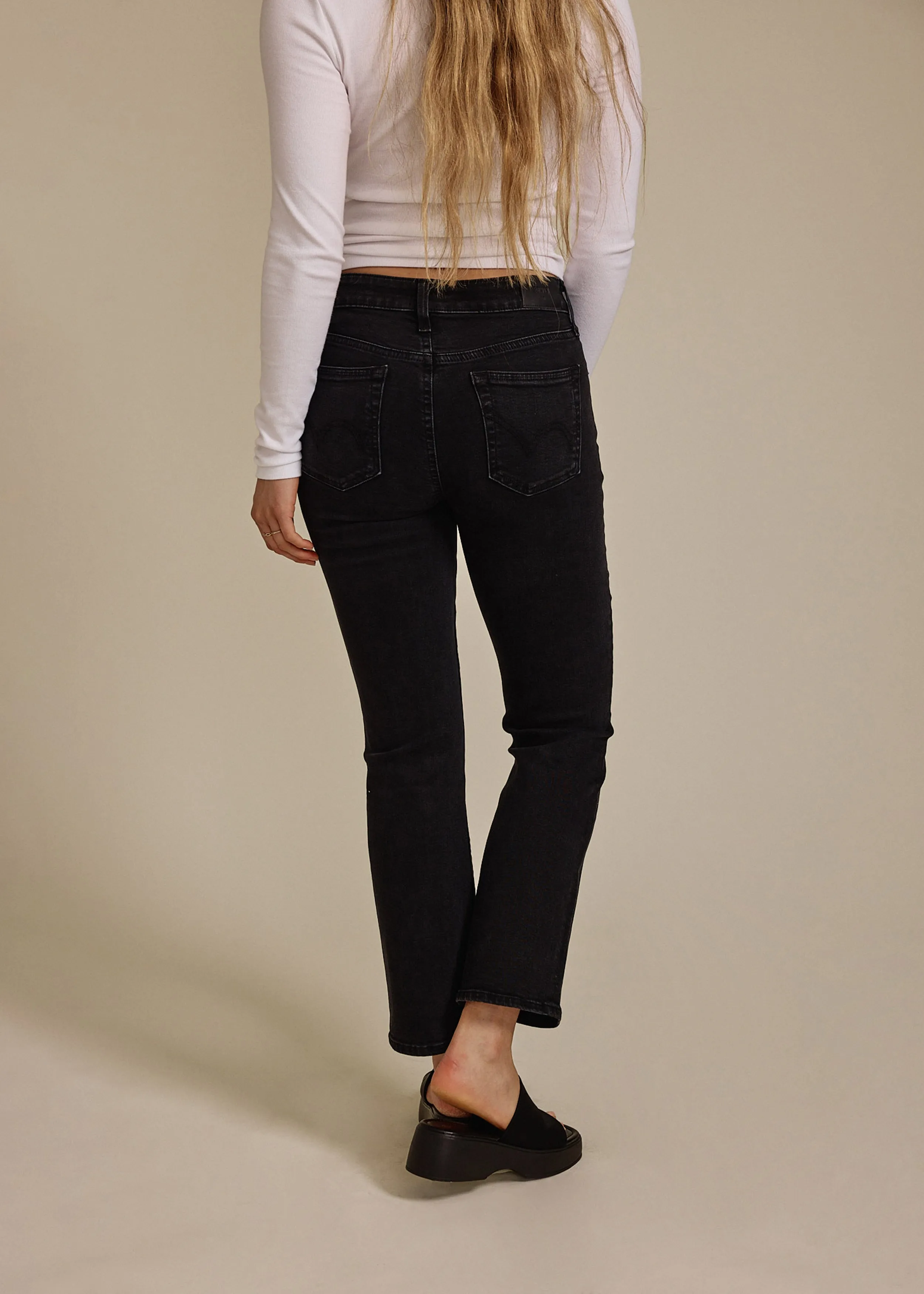 Lark Ankle Bootcut || Onyx