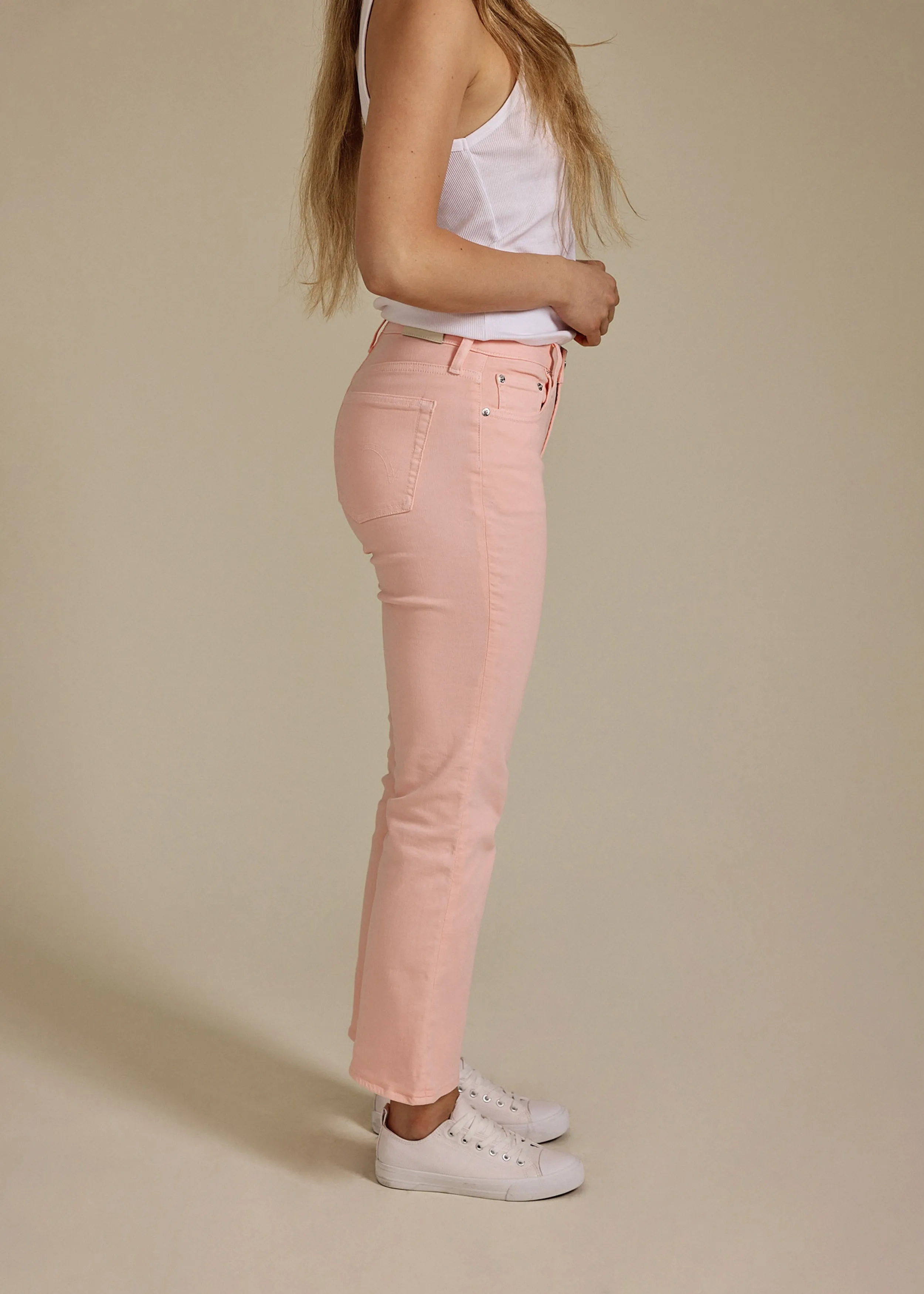 Lark Ankle Bootcut || Peach