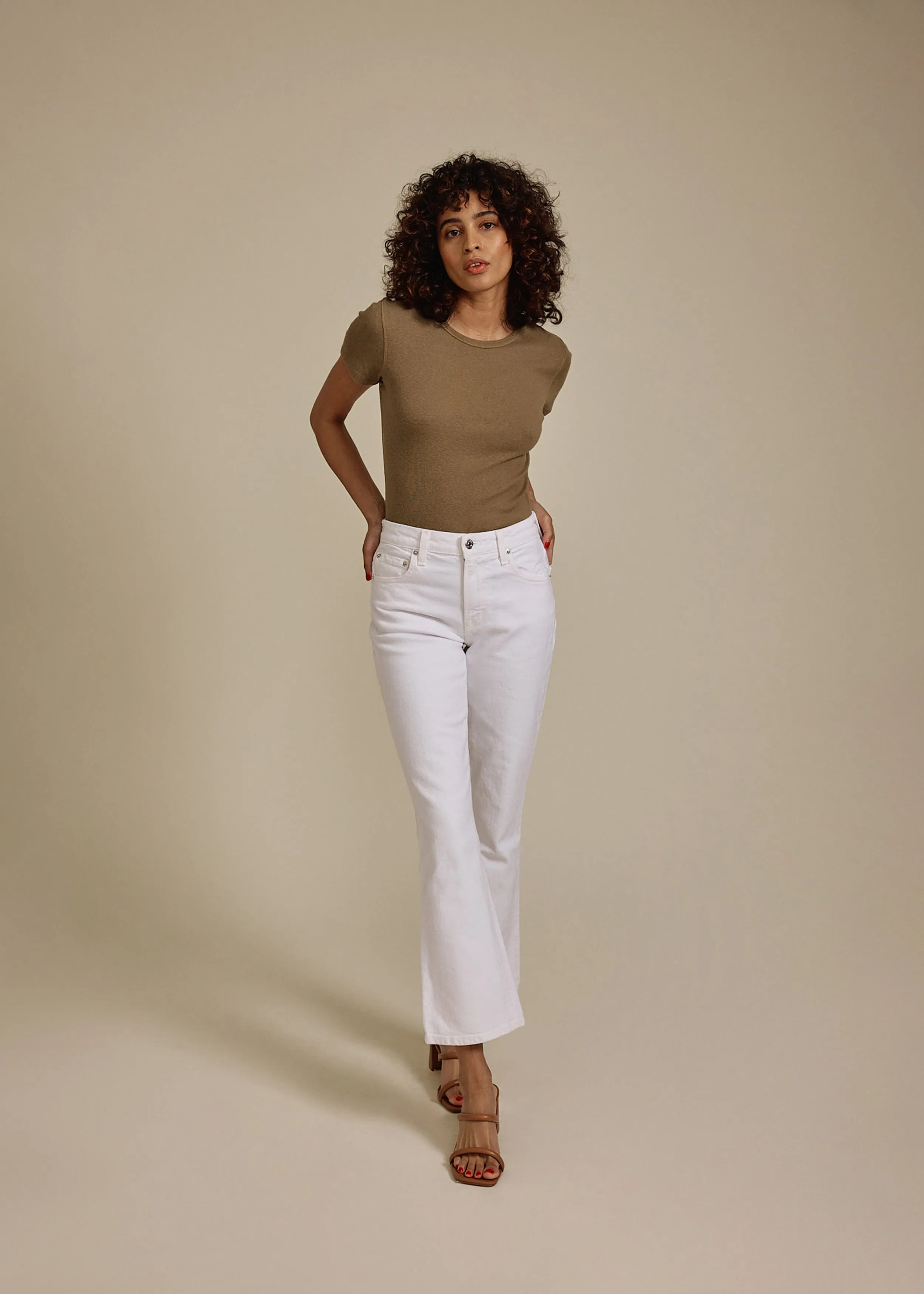 Lark Ankle Bootcut || Stone
