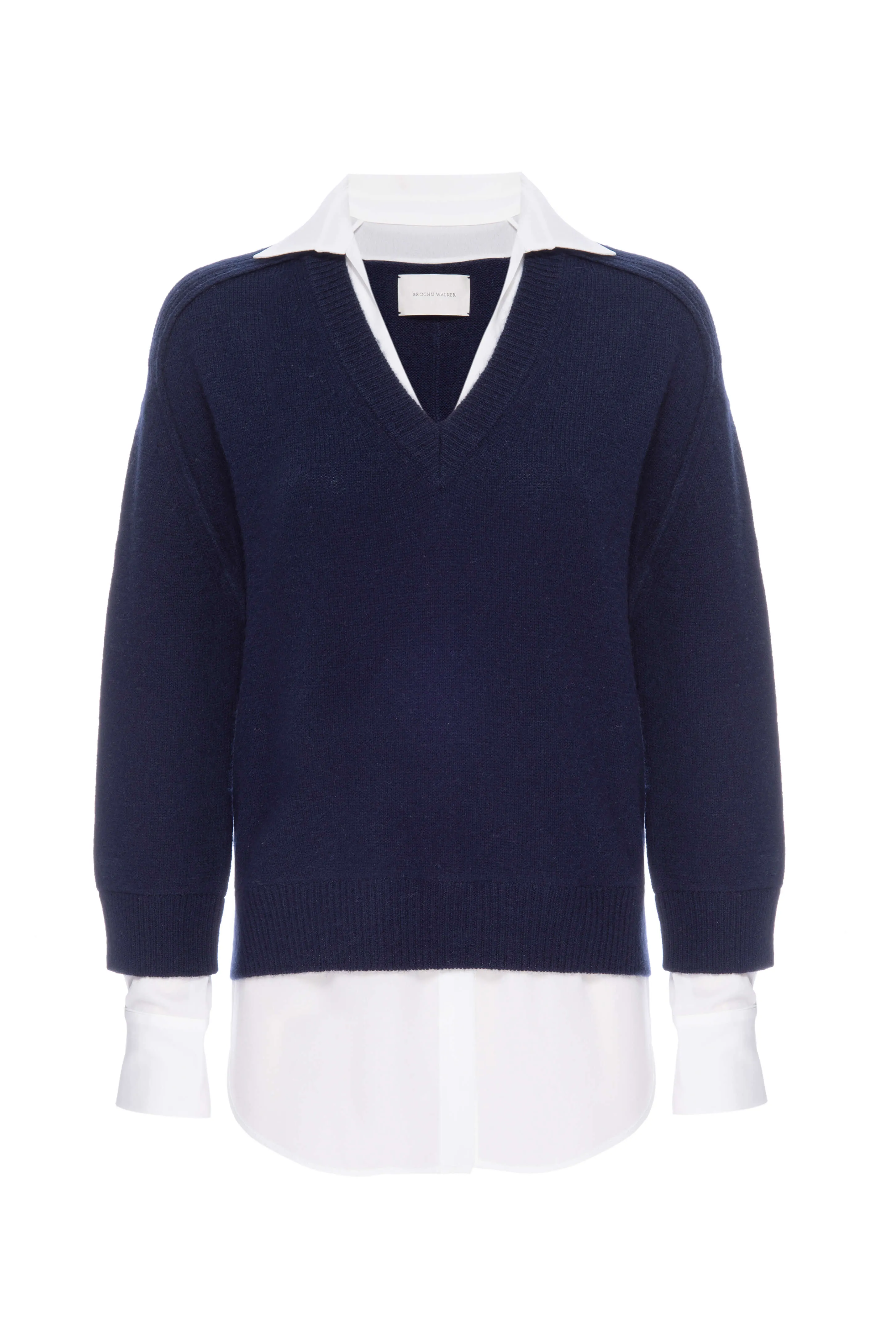 Layered V-Neck Pullover