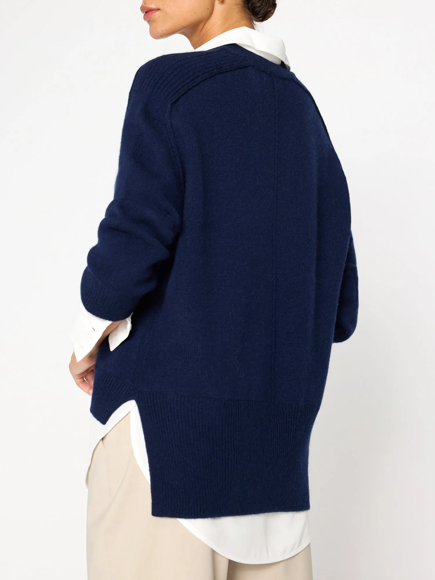 Layered V-Neck Pullover