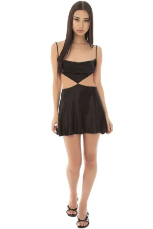Lets Talk About It Black Mini Dress