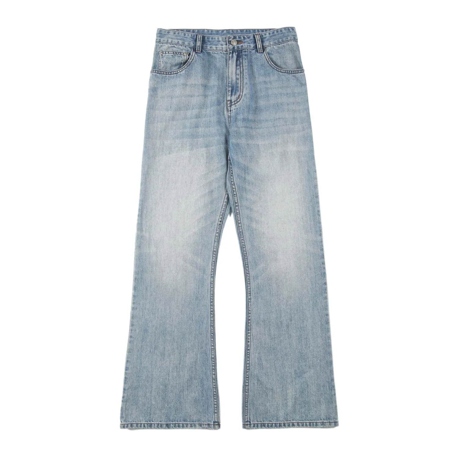 Light Blue Faded Bootcut Jeans