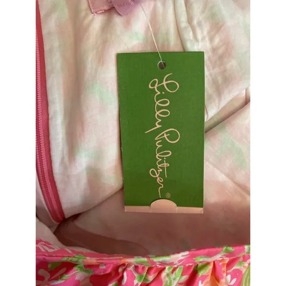 Lilly Pulitzer Pencil Thyme Skirt Fiesta Pink Everything Nice Size 6 Floral $128