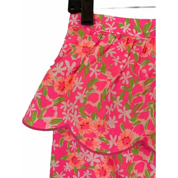 Lilly Pulitzer Pencil Thyme Skirt Fiesta Pink Everything Nice Size 6 Floral $128