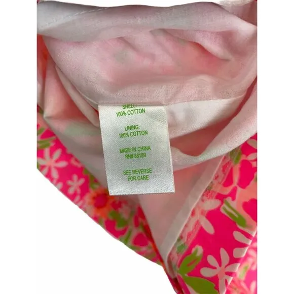 Lilly Pulitzer Pencil Thyme Skirt Fiesta Pink Everything Nice Size 6 Floral $128