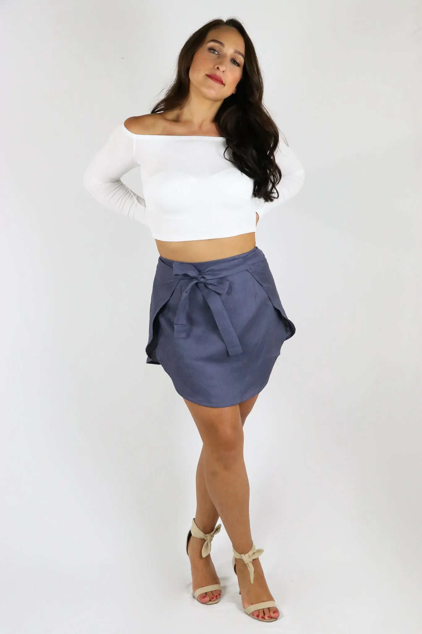 Linen Mini Skirt