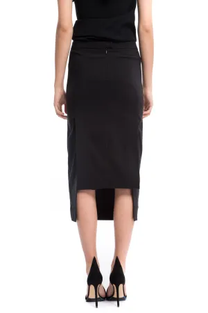 Linnea Black Midi Adjustable Skirt
