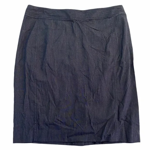 LOFT Chambray Pencil Skirt 6 Petite