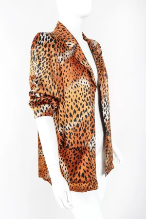 Longline Silk Cheetah Jacket