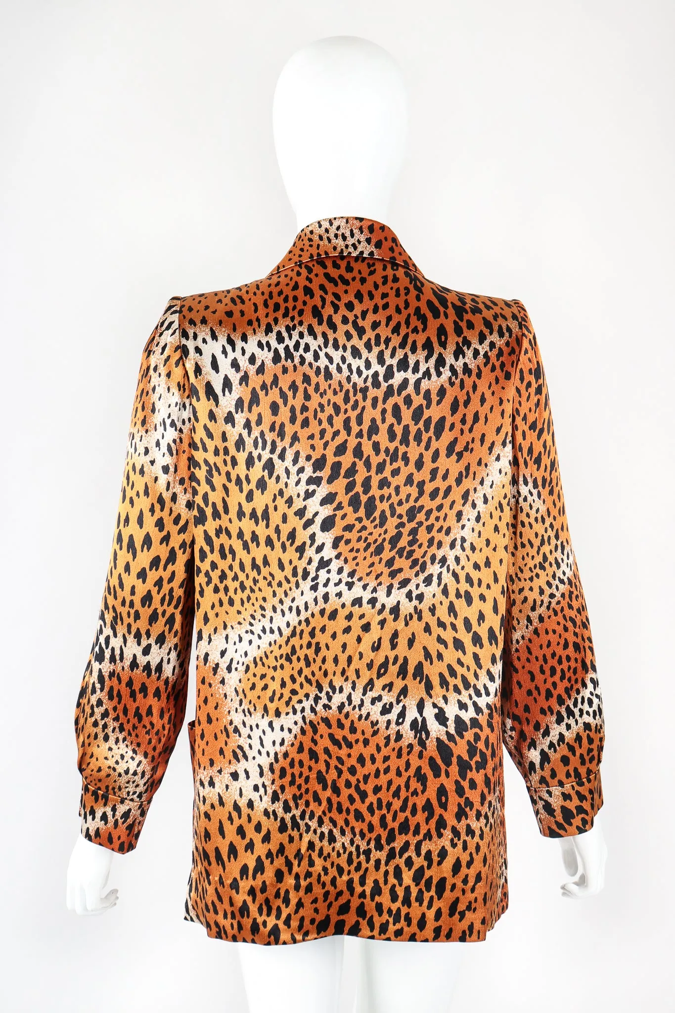 Longline Silk Cheetah Jacket