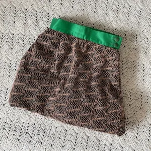 Louis Feraud Art To Wear 3d Beaded Bubble Mini Skirt Brown (Size 6)