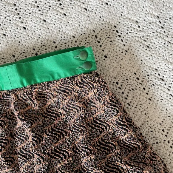 Louis Feraud Art To Wear 3d Beaded Bubble Mini Skirt Brown (Size 6)